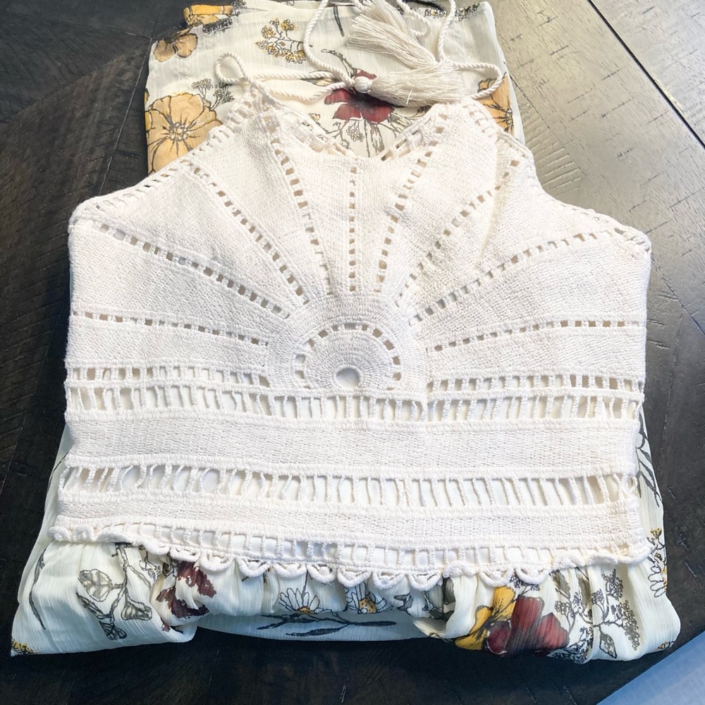 Maurices Halter Floral Maxi Dress Small - Picture 3 of 7